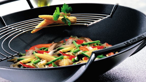 Stainless Steel Non-Stick Wok with Glass Lid