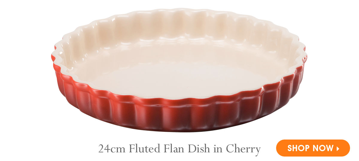 Le Creuset Fluted Flan Dish - Cherry