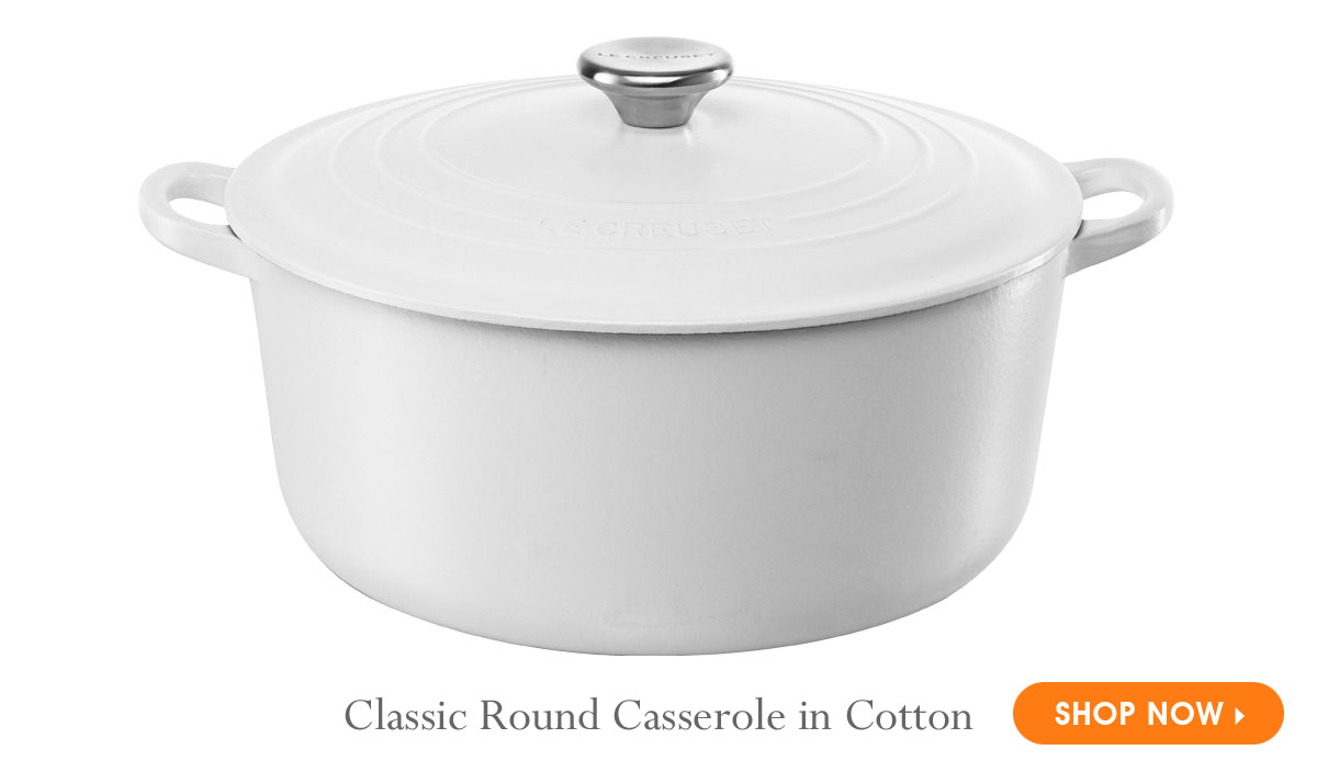 Le Creuset Round Casserole in Cotton