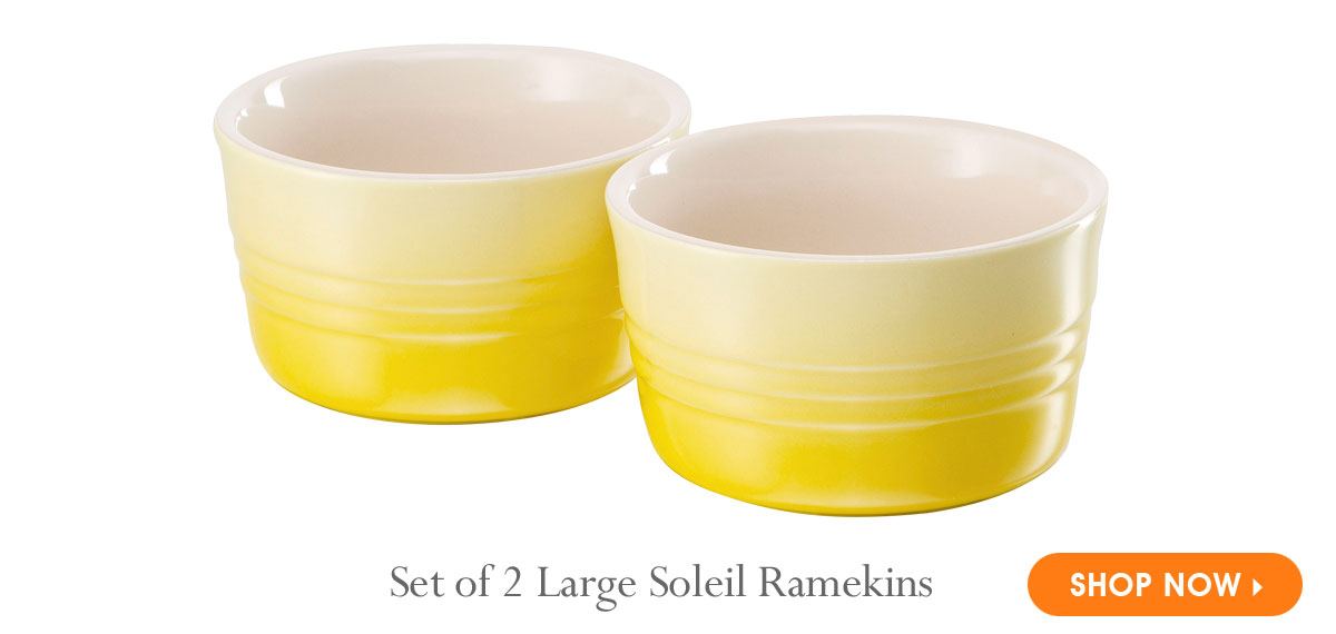 Set of 2 Large Soleil Ramekins Le Creuset