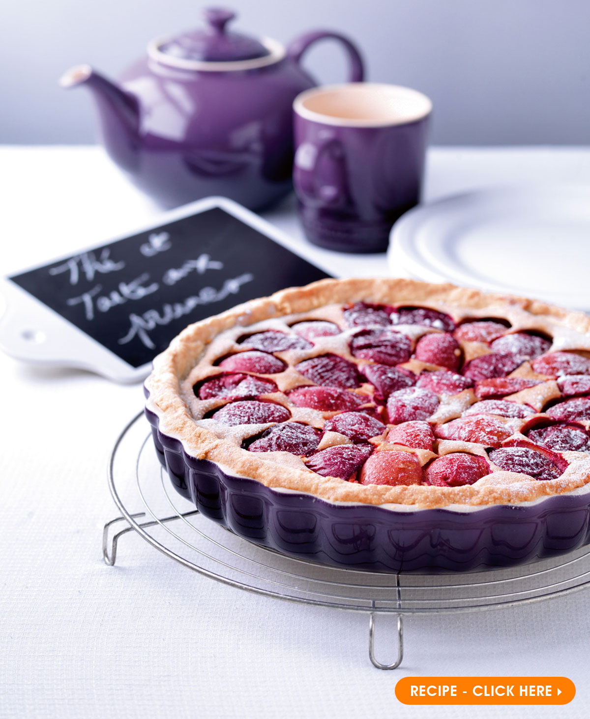 Plum and Cinnamon Tart