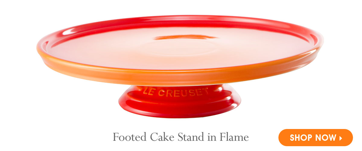 Footed Cake Stand in Flame