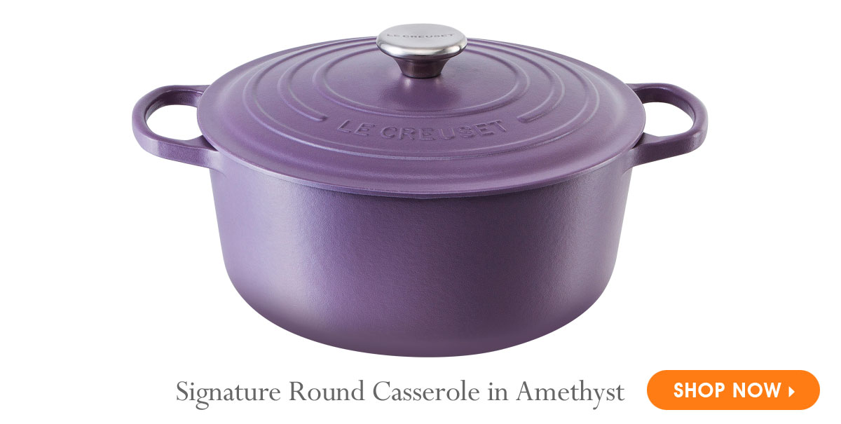 Signature Round Casserole in Amethyst