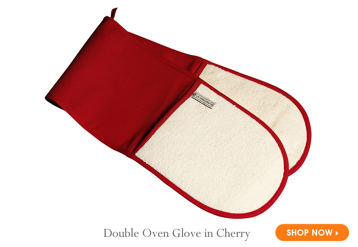 Double Oven Glove in Cherry