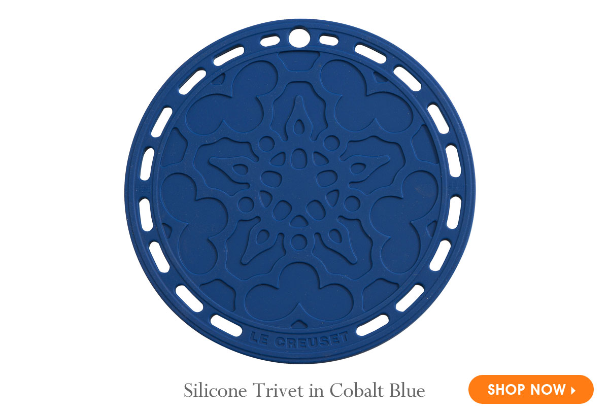 Silicone Trivet in Cobalt Blue