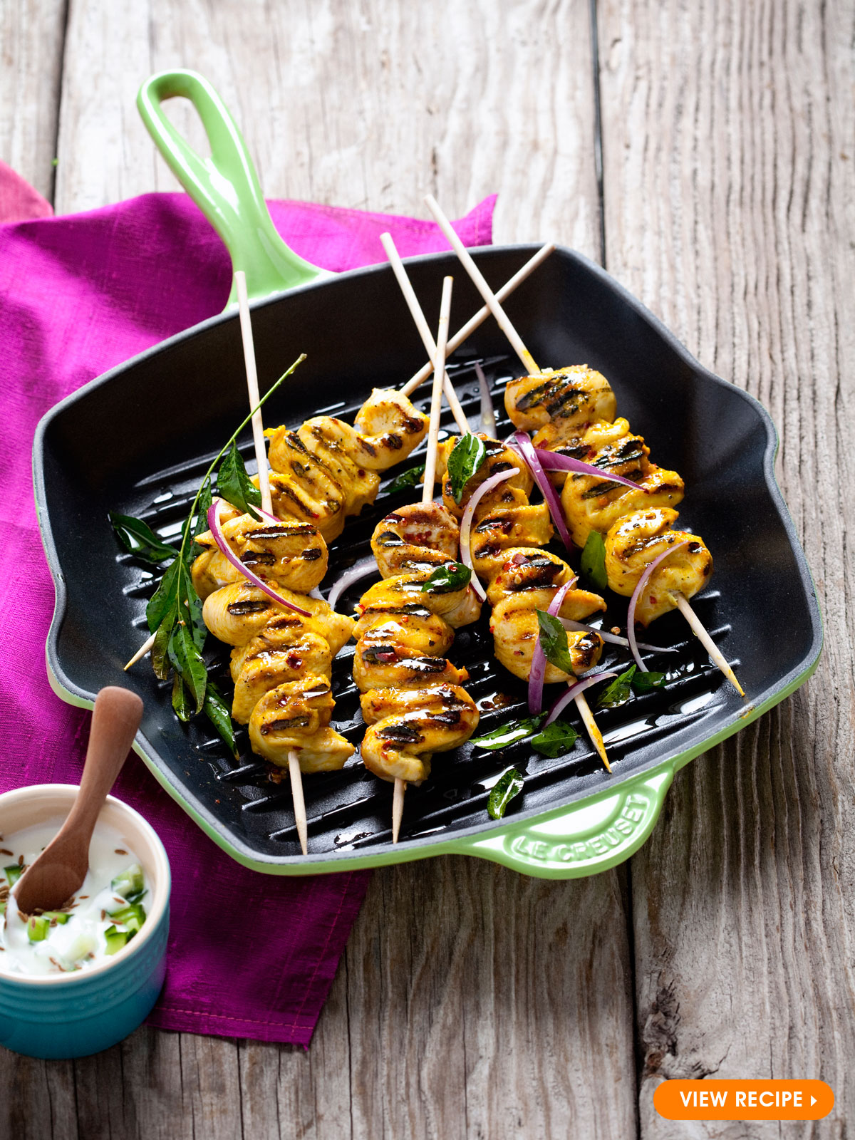 Indian Chicken Skewers