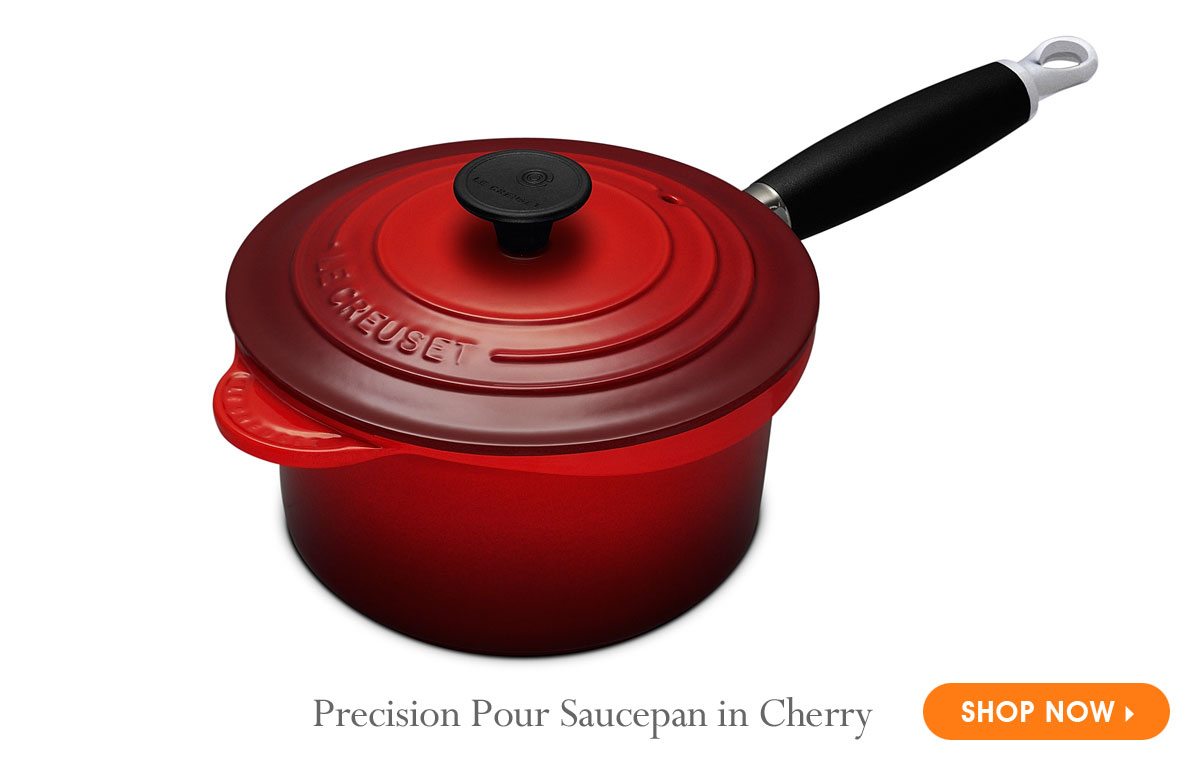 Precision Pour Saucepan in Cherry