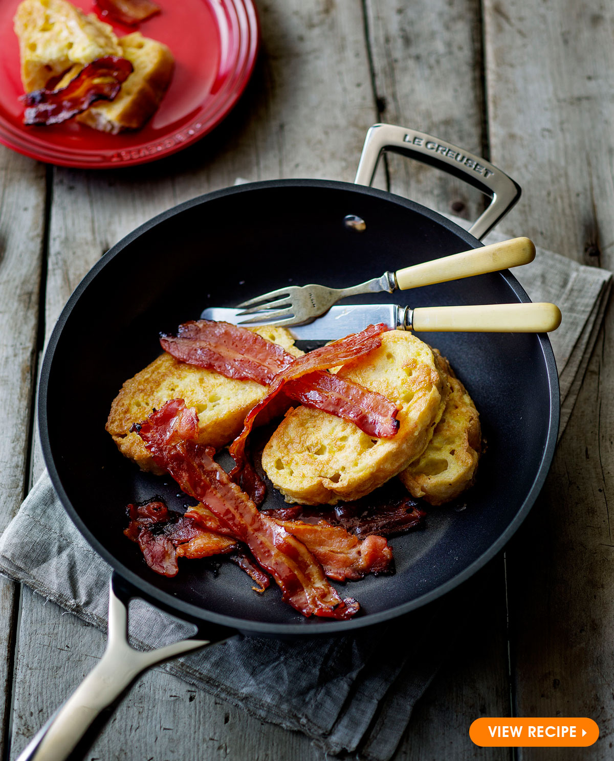 Maple glazed bacon and french toast