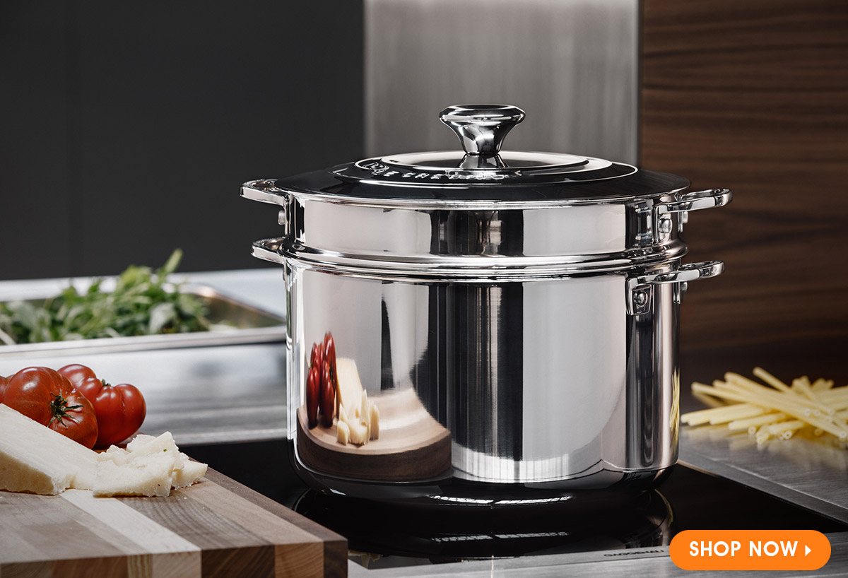 Le Creuset | Product Highlight: NEW Stainless Steel Professional Pasta Pot