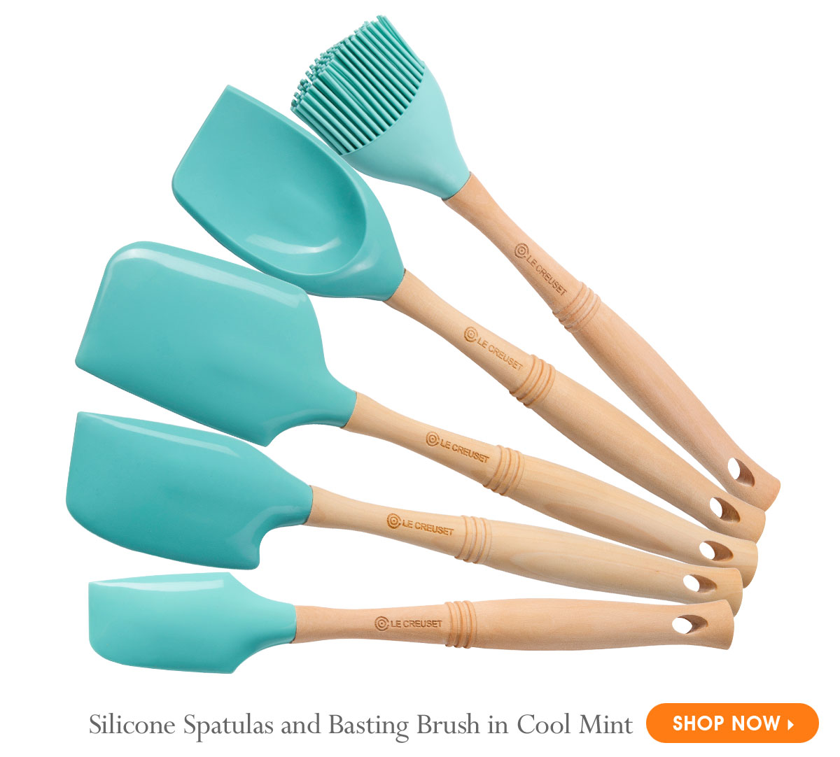 Silicone accessories in Cool Mint