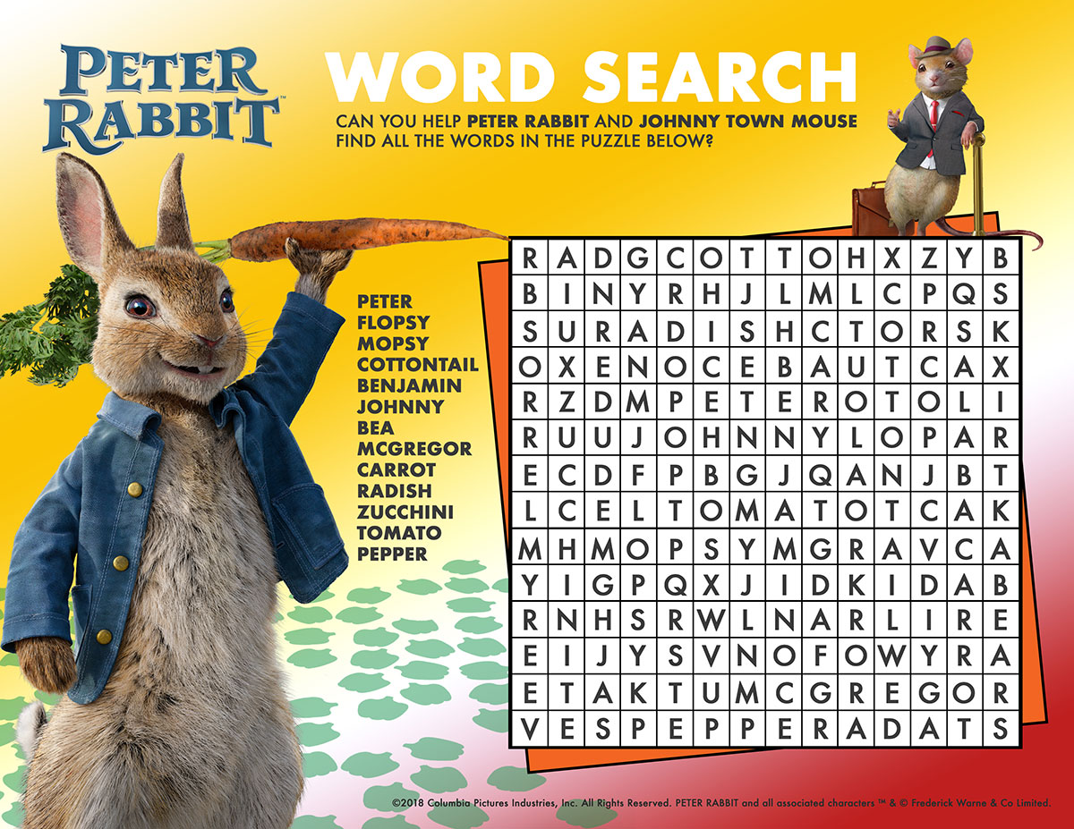 Peter Rabbit Activity