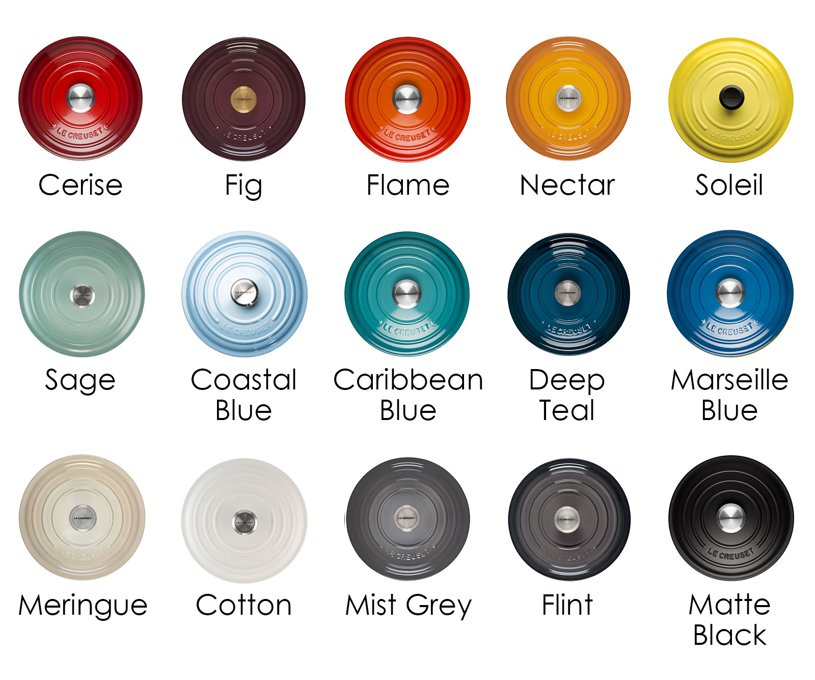 Creuset | to & Match your Creuset Colours