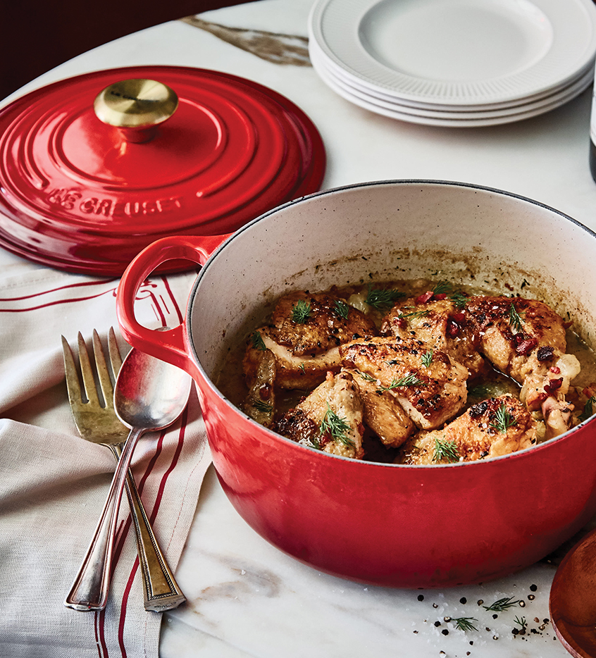 Coq au Vin Mousseux - Le Creuset Recipes