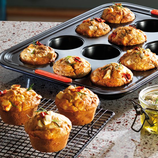 Feta Cheese and Roasted Tomato Muffins with Rosemary | Le Creuset Recipes