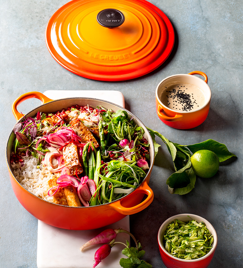 Vegan Satay Tofu with Coconut Rice - Le Creuset Recipes