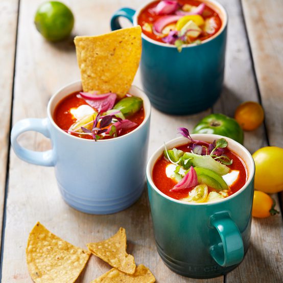 Spicy Tomato Tortilla Soup Le Creuset Recipes