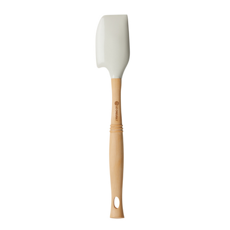 spatula, silicone & wood handle cayenne